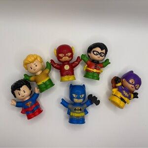 Fisher-Price Little People DC Super Heroes Lot (7) | Like New